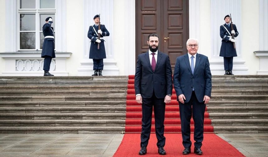 Almanya Cumhurbaşkanı Steinmeier, Suriyeli mevkidaşı eş-Şara ile görüştü
