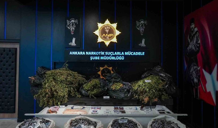 Ankara'da narkotik operasyonu: 105 gözaltı
