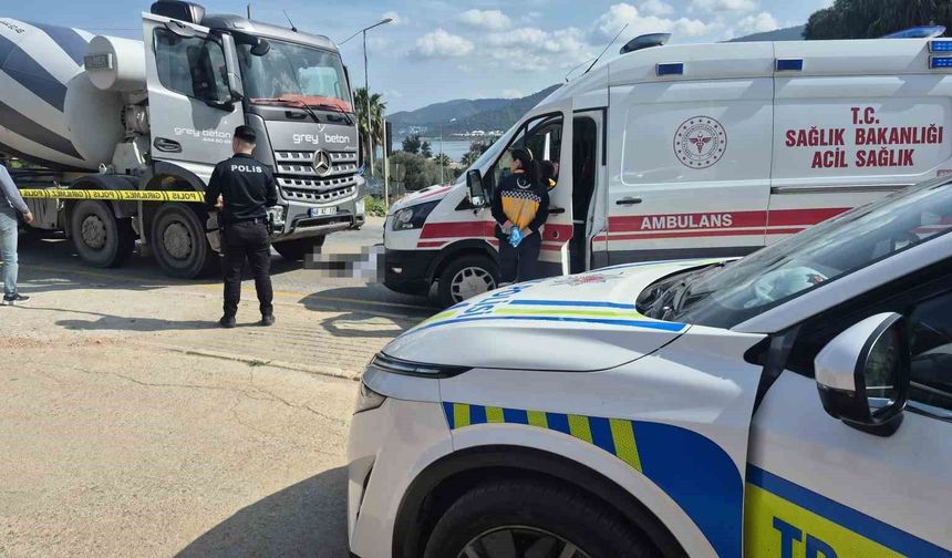 Beton mikserinin çarptığı yaya hayatını kaybetti