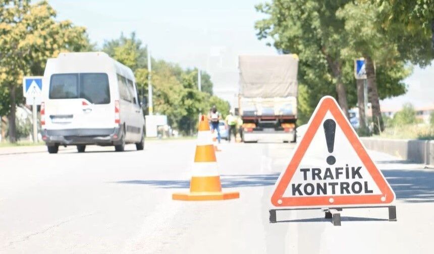 Erzincan'da drone destekli trafik denetimi
