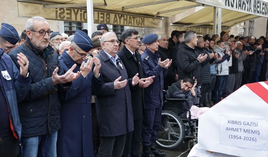 Kıbrıs Gazisi Ahmet Memiş son yolculuğuna uğurlandı