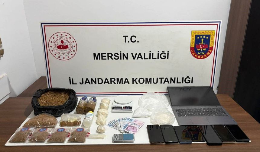 Mersin'de uyuşturucu ticareti yapan 4 şüpheli tutuklandı