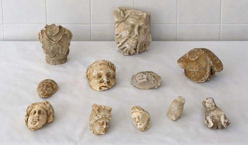 Roma dönemine ait heykel parçalarıyla yakalanan 5 şüpheli gözaltına alındı