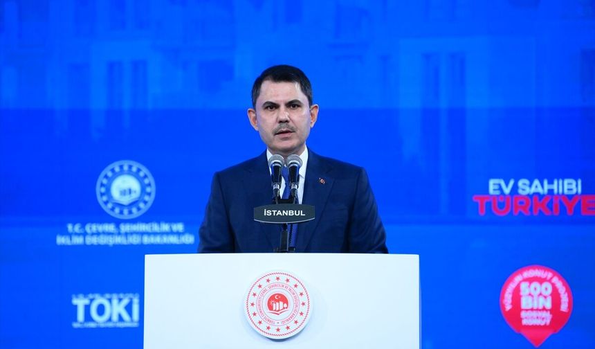 Bakan Kurum, 'Ev Sahibi Türkiye' İstanbul kura çekim töreninde konuştu: