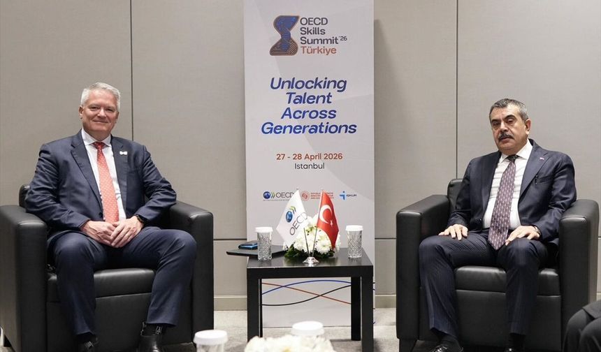 Milli Eğitim Bakanı Tekin, OECD Genel Sekreteri Cormann ile bir araya geldi:
