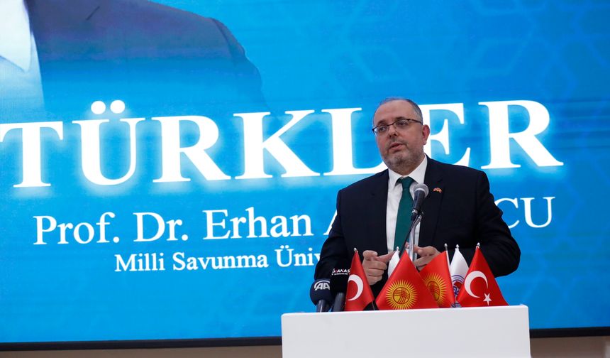Milli Savunma Üniversitesi Rektörü Prof. Dr. Erhan Afyoncu Kırgızistan'da konferans verdi:
