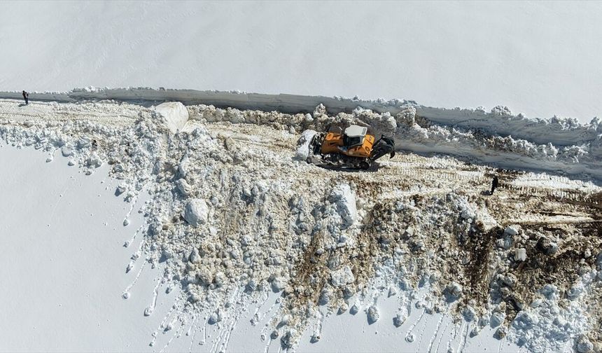 Muş ve Bitlis'te ekipler nisanda karla mücadele çalışması yürütüyor