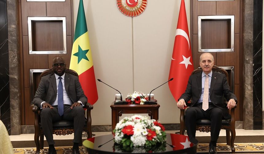TBMM Başkanı Kurtulmuş, Senegal Ulusal Meclisi Başkanı Ndiaye ile görüştü