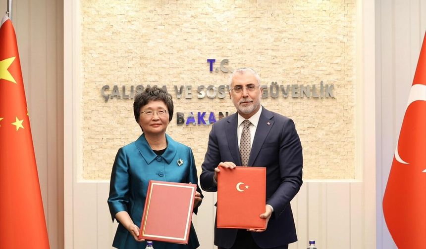 Türkiye ile Çin arasında çalışma, istihdam ve sosyal güvenlik alanlarında işbirliği
