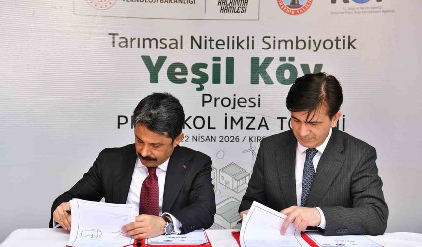 KOP destekli 'Yeşil Köy' projesi için imzalar atıldı