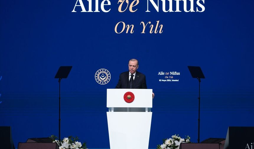 Cumhurbaşkanı Erdoğan, Aile ve Nüfus 10 Yılı Vizyon Tanıtım Programı'nda konuştu