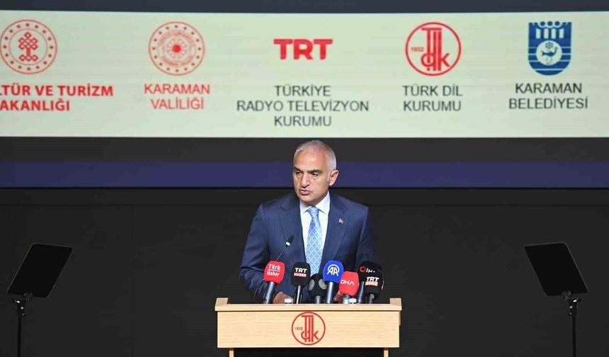 Bakan Ersoy: 'Türkçe, uçsuz bucaksız Türkistan topraklarından Anadolu'ya uzanan bir medeniyet yürüyüşünün sesidir'