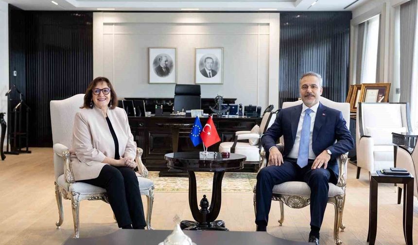Bakan Fidan, Akdeniz Komiseri Suica ile görüştü