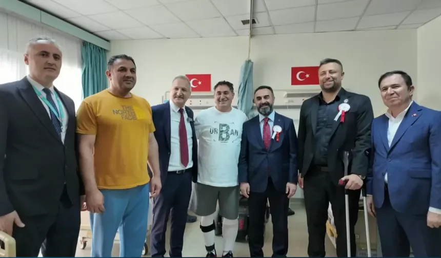 MHP’li Yurdakul, hastanede gazi ve şehit yakınlarını ziyaret etti