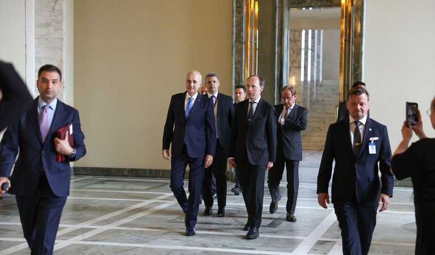 TBMM Başkanı Kurtulmuş, Finlandiya Parlamentosu Başkanı Halla-Aho ile Helsinki'de görüştü