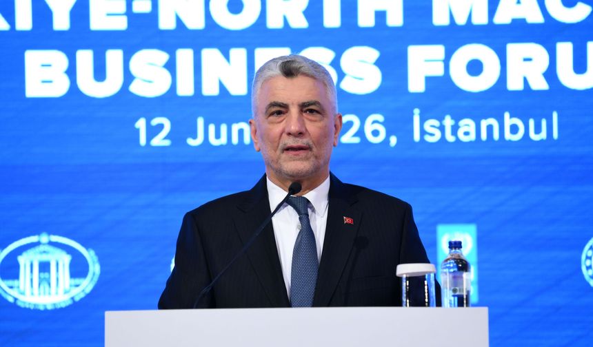 Ticaret Bakanı Bolat, 'Türkiye-Kuzey Makedonya İş Forumu'nda konuştu: