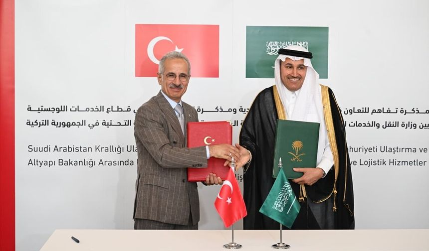 Türkiye ile Suudi Arabistan, lojistik ve demir yolu alanlarında işbirliğine gitti