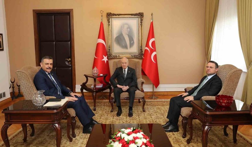 Adalet Bakanı Gürlek ve İçişleri Bakanı Çiftçi, TBMM'de MHP Lideri Devlet Bahçeli'yi ziyaret etti