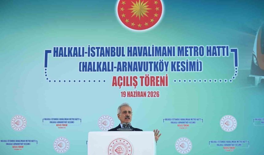 Bakan Uraloğlu: 'Bakanlığımızca İstanbul'a kazandırılan toplam raylı sistem hattı uzunluğu 180 kilometreye ulaştı'