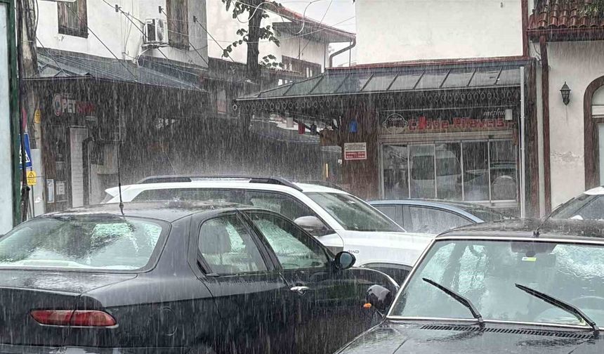 Bolu'da sağanak hayatı olumsuz etkiliyor
