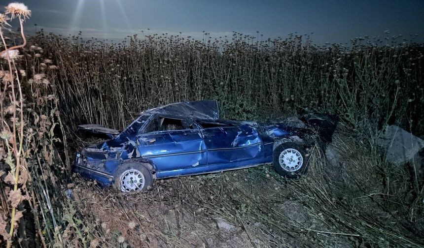 Şanlıurfa'da otomobil şarampole devrildi: 4 yaralı