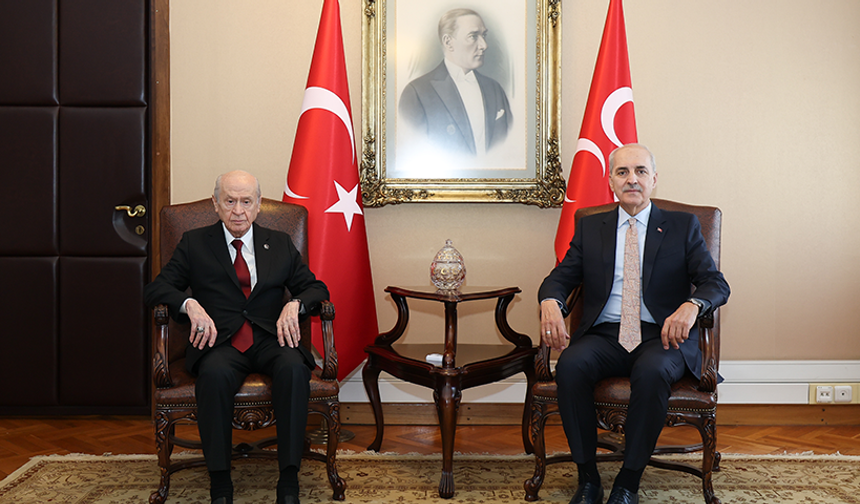 TBMM Başkanı Kurtulmuş'tan MHP Lideri Bahçeli'ye ziyaret
