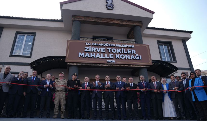 Bakanlar Tekin ve Çiftçi, Erzurum'da millet konağının açılışını yaptı