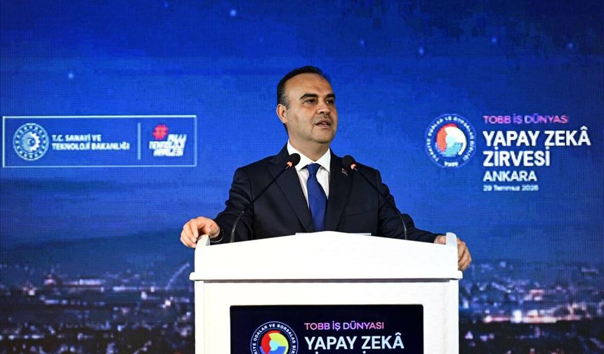 Sanayi ve Teknoloji Bakanı Kacır, TOBB İş Dünyası Yapay Zeka Zirvesi'nde konuştu: