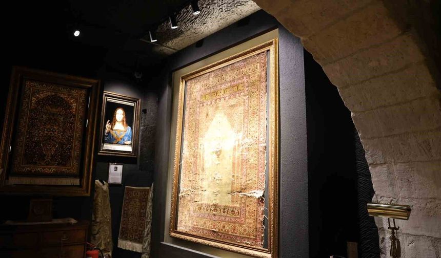 300 yıllık ipek halı Kapadokya'da sergileniyor