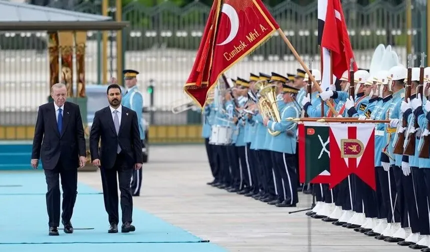 Cumhurbaşkanı Erdoğan, Irak Başbakanı Zeydi'yi resmi törenle karşıladı