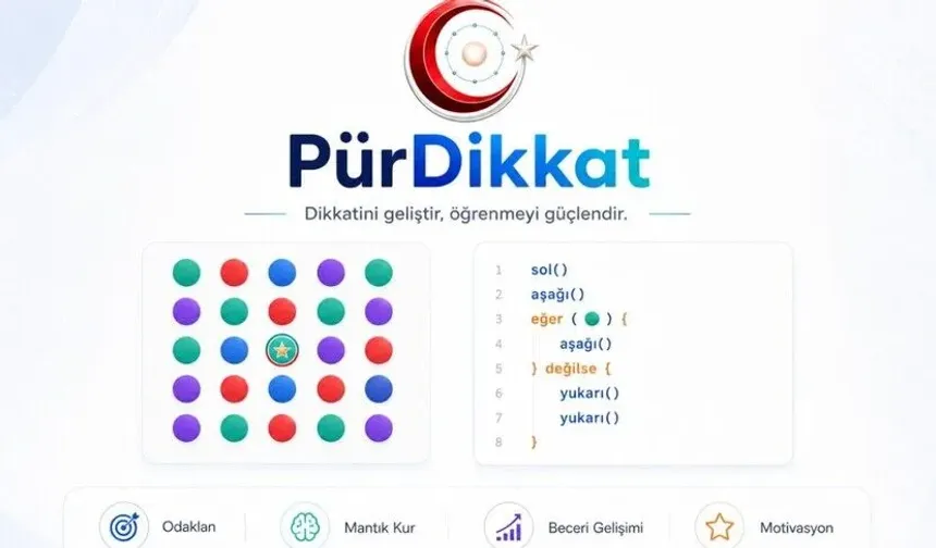 MEB, dijital dikkat geliştirme oyunu "PürDikkat"i erişime sundu