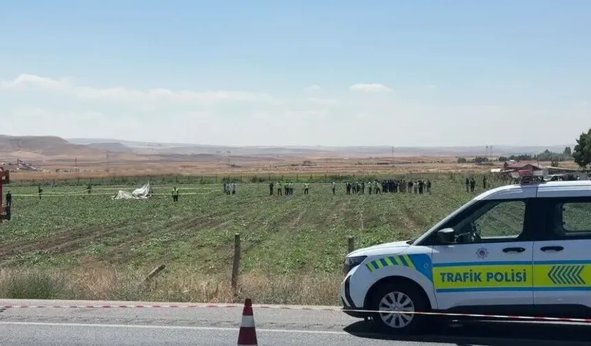 Ankara'da sivil helikopter düştü
