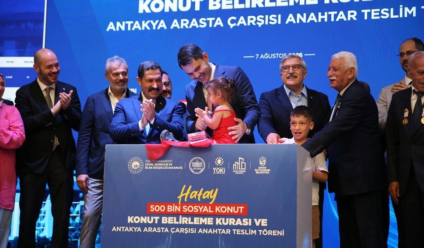Çevre, Şehircilik ve İklim Değişikliği Bakanı Murat Kurum Hatay'da konuştu: