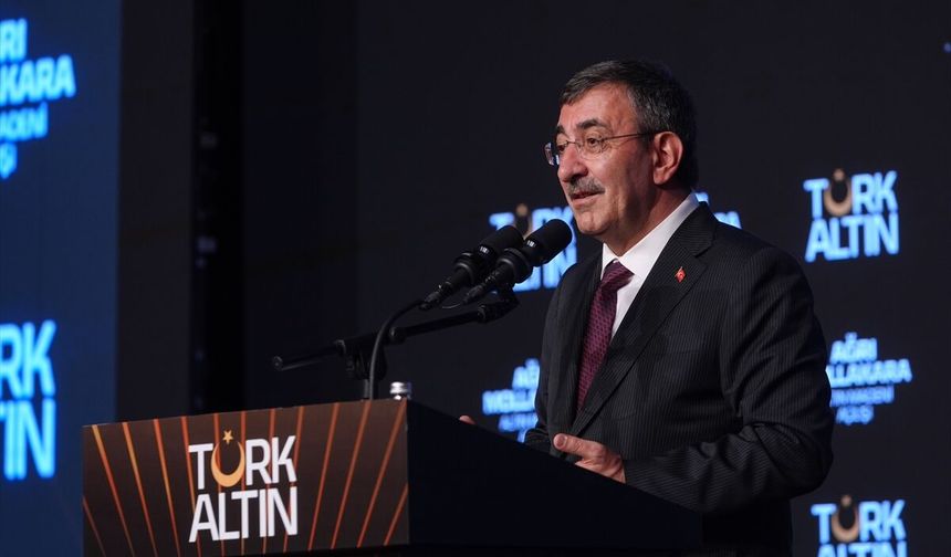 Cumhurbaşkanı Yardımcısı Cevdet Yılmaz 'Ağrı Mollakara Altın Madeni Açılışı'nda konuştu