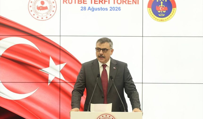 İçişleri Bakanı Çiftçi, Jandarma Genel Komutanlığı Rütbe Terfi Töreni'nde konuştu: