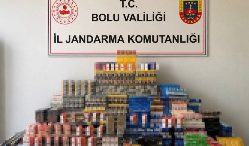Bolu'da kaçakçılara ağır darbe: 1 milyon 150 bin liralık kaçak ürün ele geçirildi