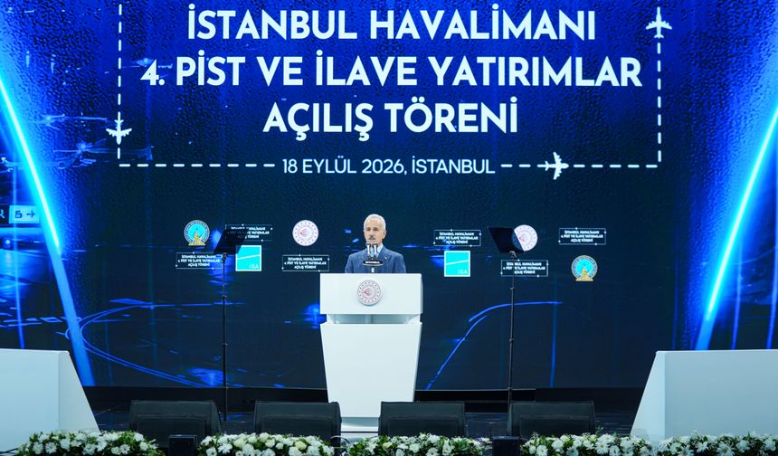 Bakan Uraloğlu, İstanbul Havalimanı 4. Pist ve İlave Yatırımlar Açılış Töreni'nde konuştu: