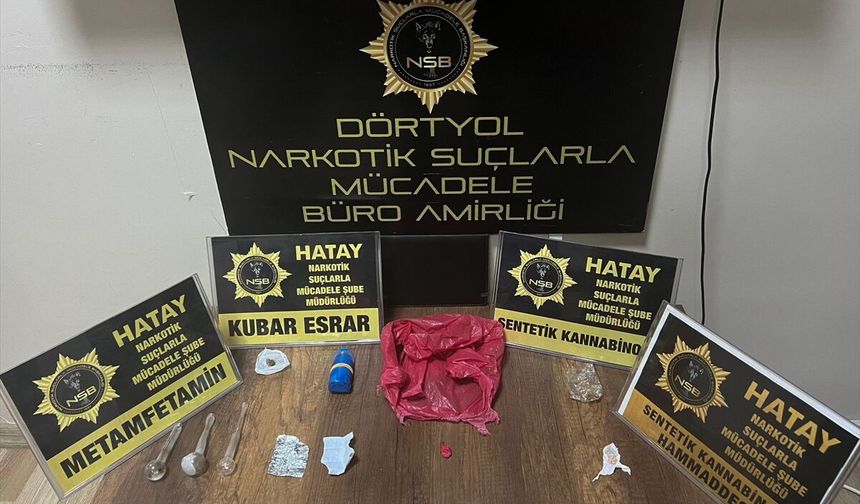 Hatay'da uyuşturucu operasyonlarında yakalanan 4 zanlı tutuklandı
