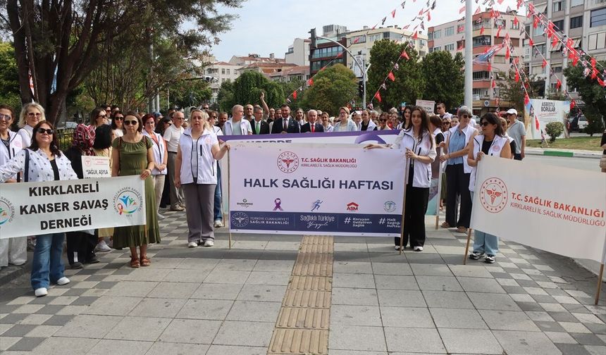 Kırklareli'nde 'Sağlıklı Yaşam Yürüyüşü' yapıldı