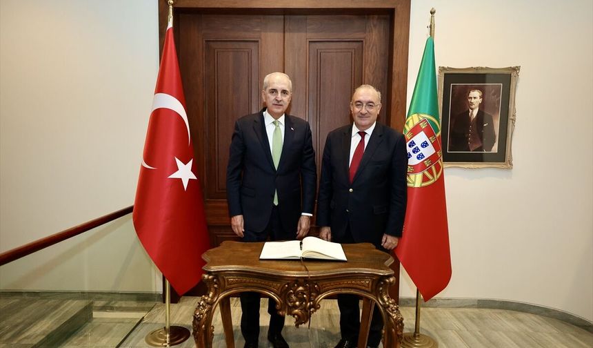 TBMM Başkanı Kurtulmuş, Türkiye'nin Lizbon Büyükelçiliğini ziyaret etti