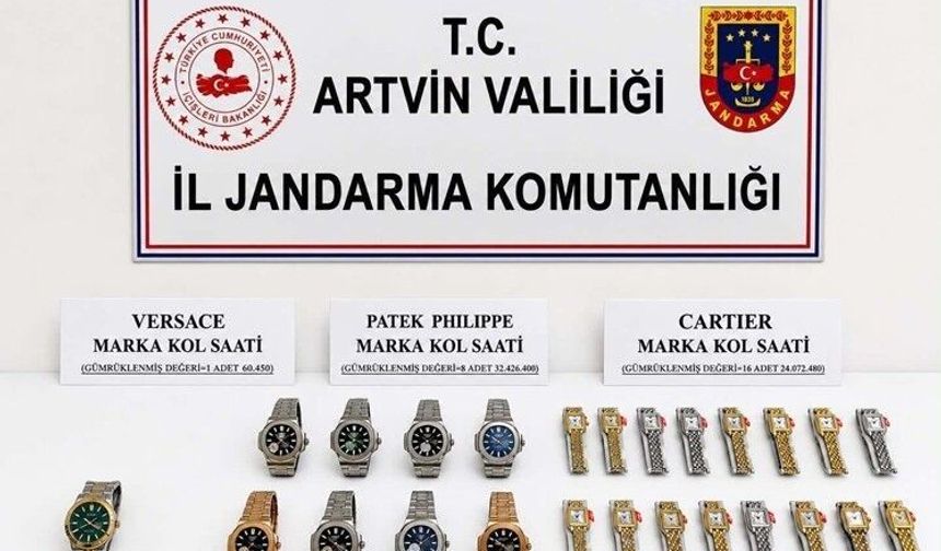 Artvin'de kaçakçılık operasyonları: 25 şüpheli yakalandı