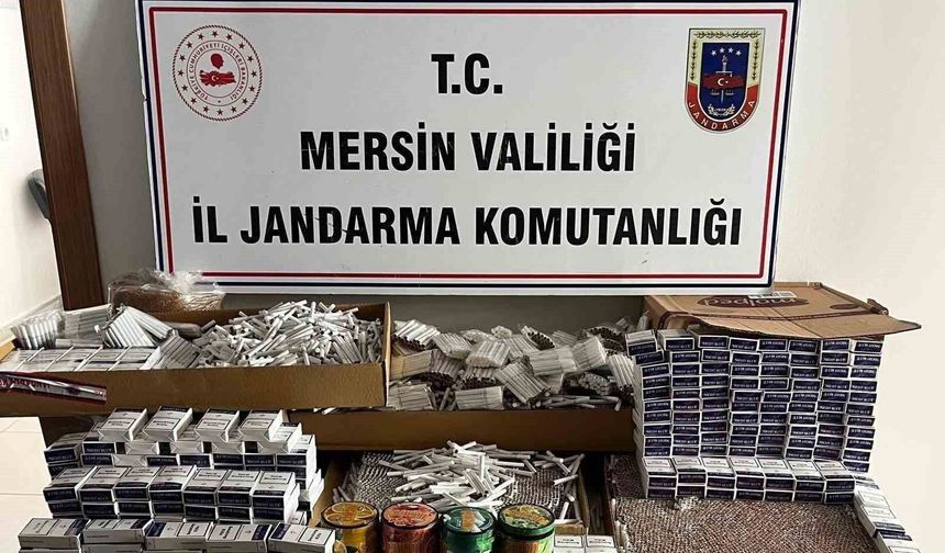 Mersin'de sigara kaçakçılığı operasyonu: 32 bin 120 makaron ele geçirildi