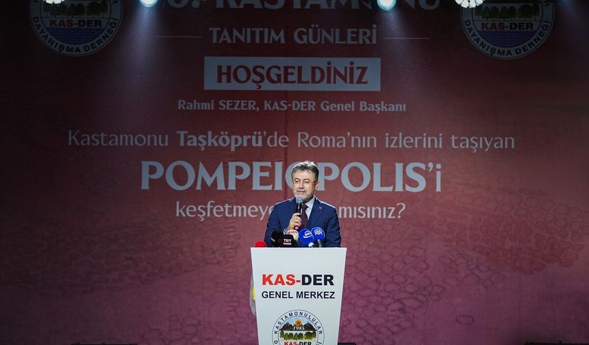 Tarım ve Orman Bakanı Yumaklı, 20. Kastamonu Tanıtım Günleri etkinliğinde konuştu: