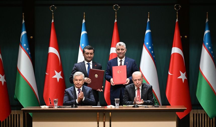 Türkiye ile Özbekistan arasında 5 anlaşma imzalandı