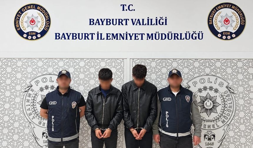 Bayburt'ta düzensiz göç operasyonlarında 5 şüpheli yakalandı