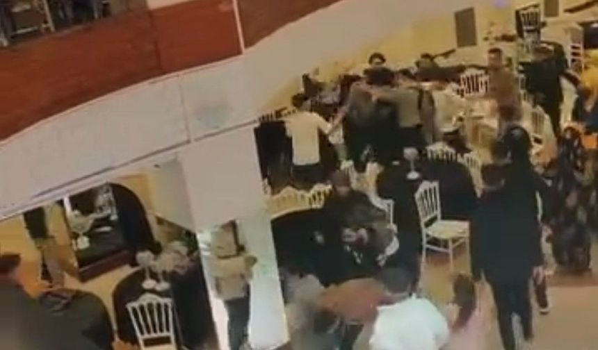 Bolu'da düğün salonunda takı kavgası: Tekme, yumruk ve sandalyeler havada uçuştu