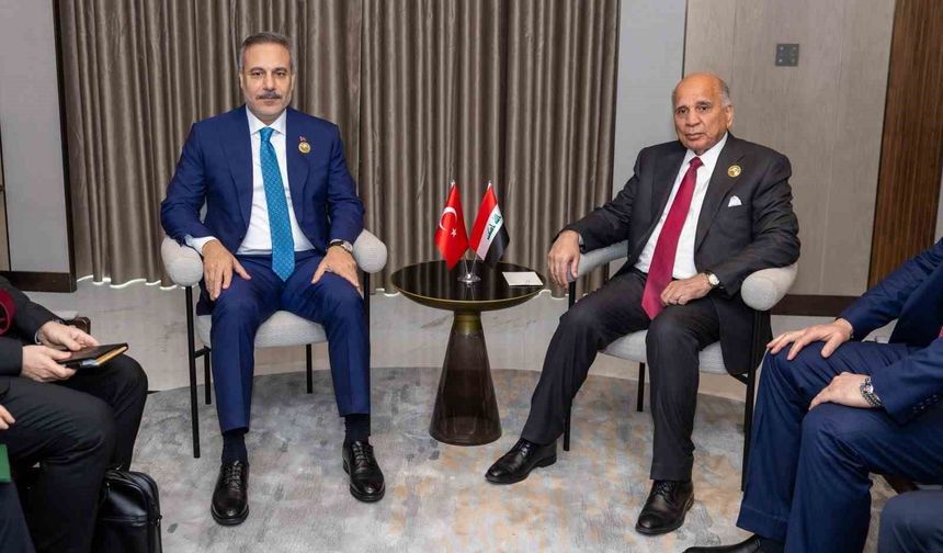 Dışişleri Bakanı Fidan, Iraklı mevkidaşı Hüseyin ile görüştü