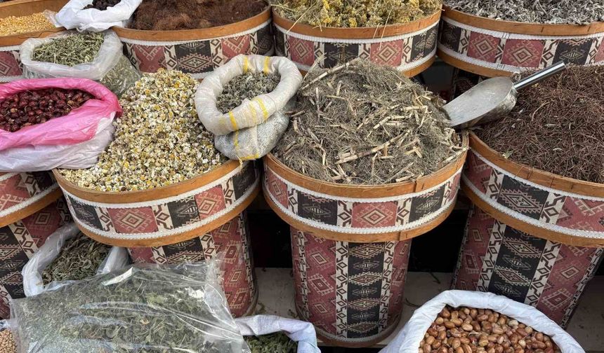 Iğdır'da havalar soğudu, baharatçılarda yoğunluk arttı