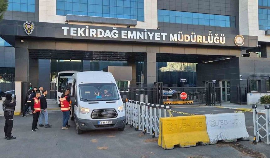 Tekirdağ merkezli dolandırıcılık operasyonunda 21 tutuklama