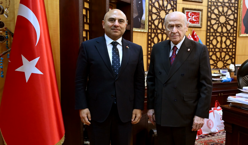 Azerbaycan Büyükelçisi Reşad Aslanov, MHP Lideri Devlet Bahçeli'yi ziyaret etti